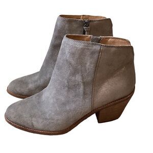 Söfft Canelli Suede Boots Gray & Metallic Sz 11